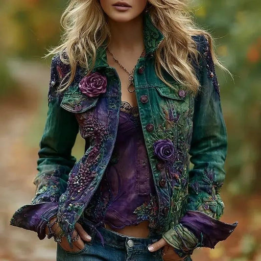 European And American Fashion High Street Denim Jacket