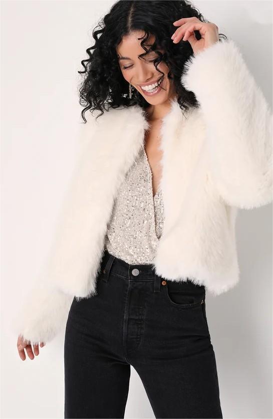 Imitation Fur Autumn And Winter New Toka Crew Neck Coat