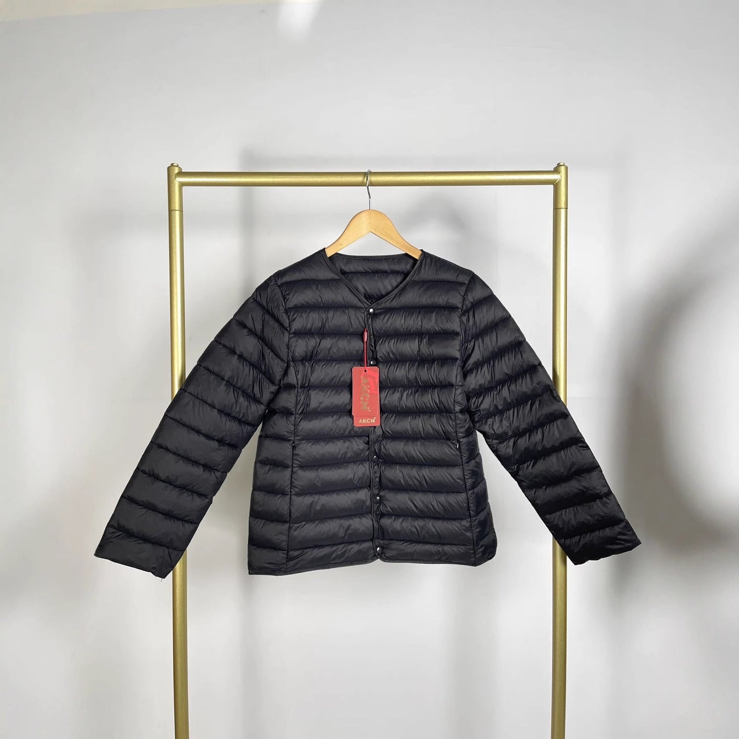 Lightweight Stand Collar Loose Design Cotton-padded Jacket