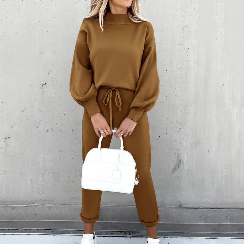 Long Sleeved Fleece Fashionable Casual Hoodie Set