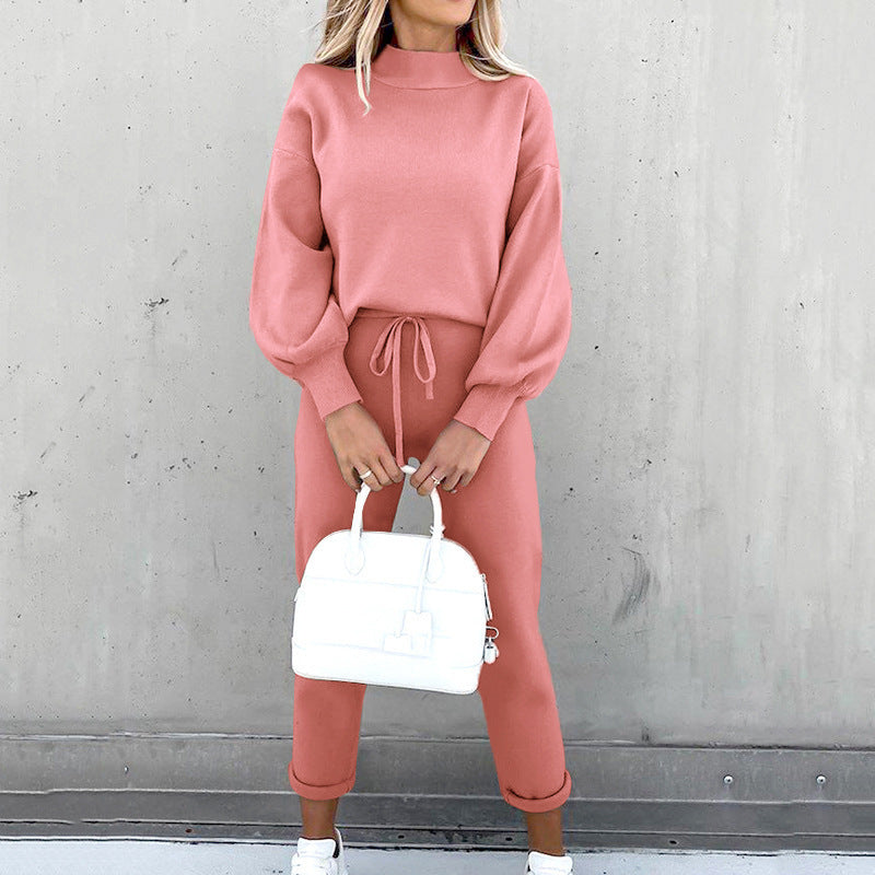 Long Sleeved Fleece Fashionable Casual Hoodie Set