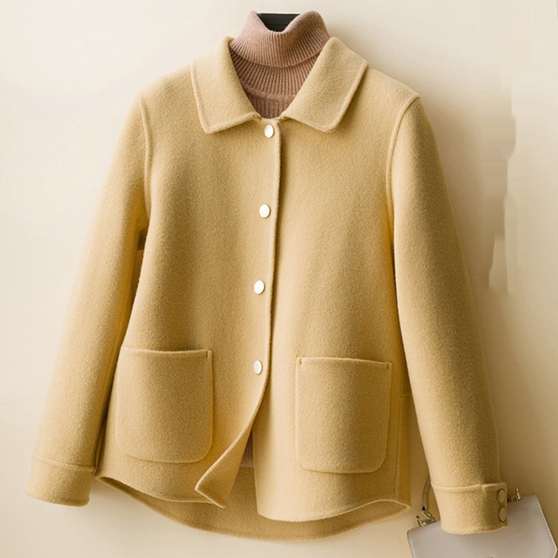 Double-sided Woolen Fallwinter Slim Wool Overcoat