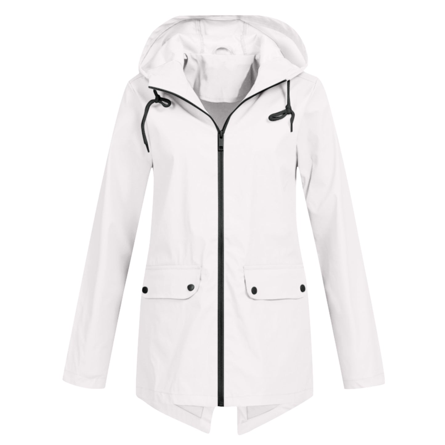 Waterproof Clothing Zipper Hooded Lightweight Outdoor Waterproof Raincoat Jacket Thin Outdoor Coat For Women