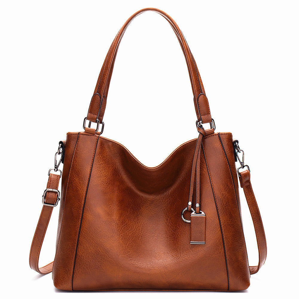 Casual Simple Women's Portable Hand-carrying Shoulder Pu Messenger Bag