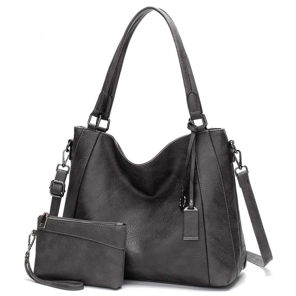 Casual Simple Women's Portable Hand-carrying Shoulder Pu Messenger Bag