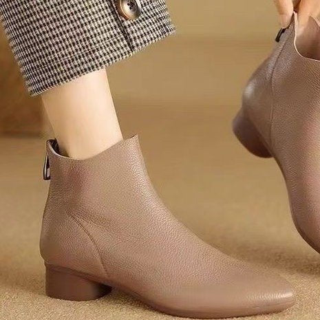 Women's Thick Bottom Vintage Martin Boots Women's Mid-calf Soft Bottom Wholesale