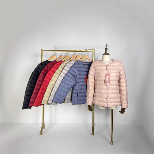 Lightweight Stand Collar Loose Design Cotton-padded Jacket