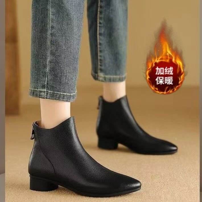 Women's Thick Bottom Vintage Martin Boots Women's Mid-calf Soft Bottom Wholesale