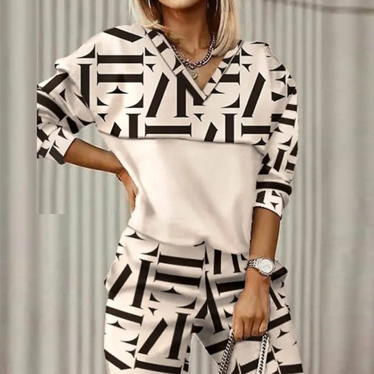 Fashionable Casual Printed Long Sleeved Slim Fit Hoodie